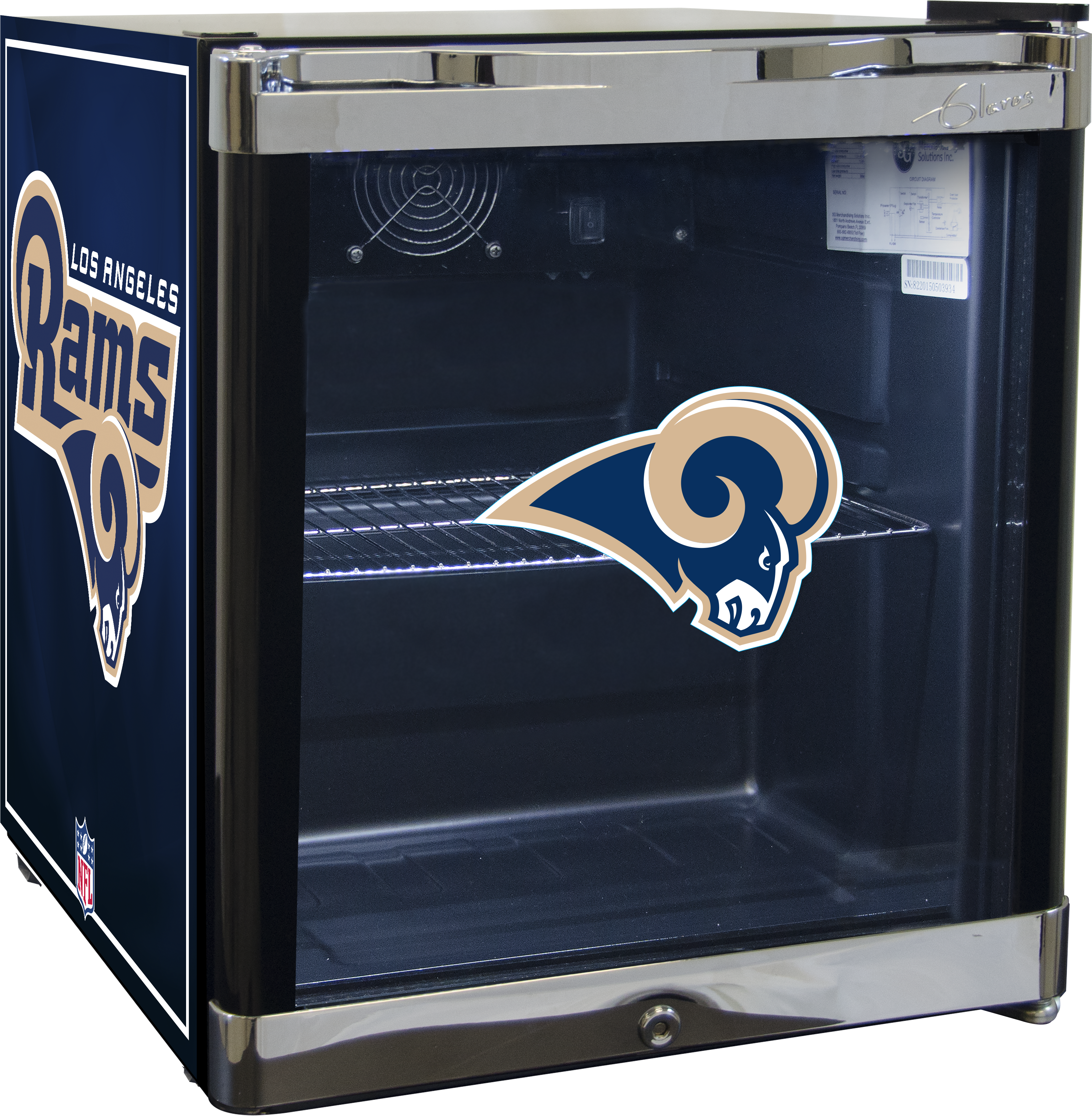 Nfl Refrigerated Beverage Center (3773x3749), Png Download