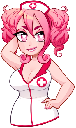 Candy Nurse Cap And Health Care - Huniepop Candy (272x444), Png Download