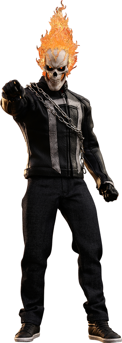 Hot Toys Ghost Rider Sixth Scale Figure - Ghost Rider: Agents Of Shield: Hot Toys (480x1347), Png Download
