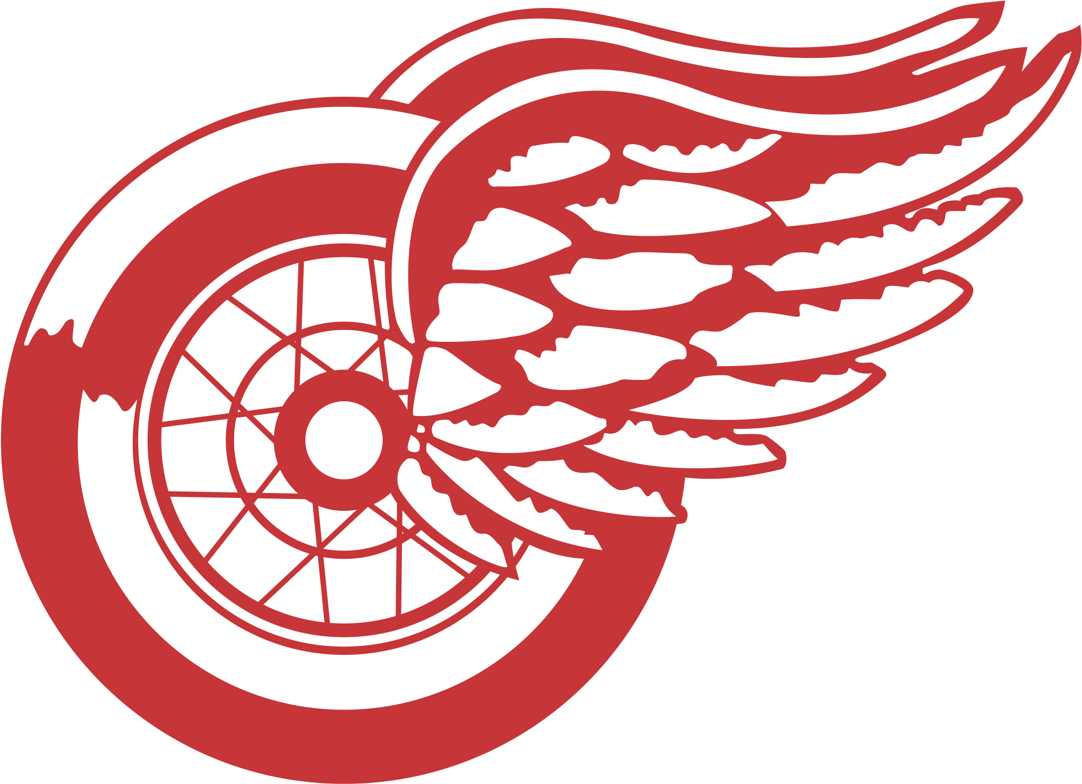 Detroit Red Wings Logo Png Transparent - Detroit Red Wings Logo 1947 (2400x2400), Png Download