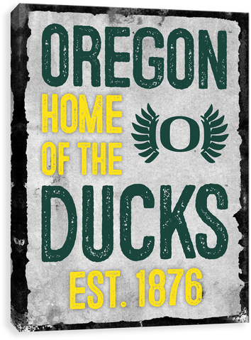 Oregon Ducks Home - Oregon Ducks Wincraft 11" X 17" Reusable Window Cling (500x500), Png Download