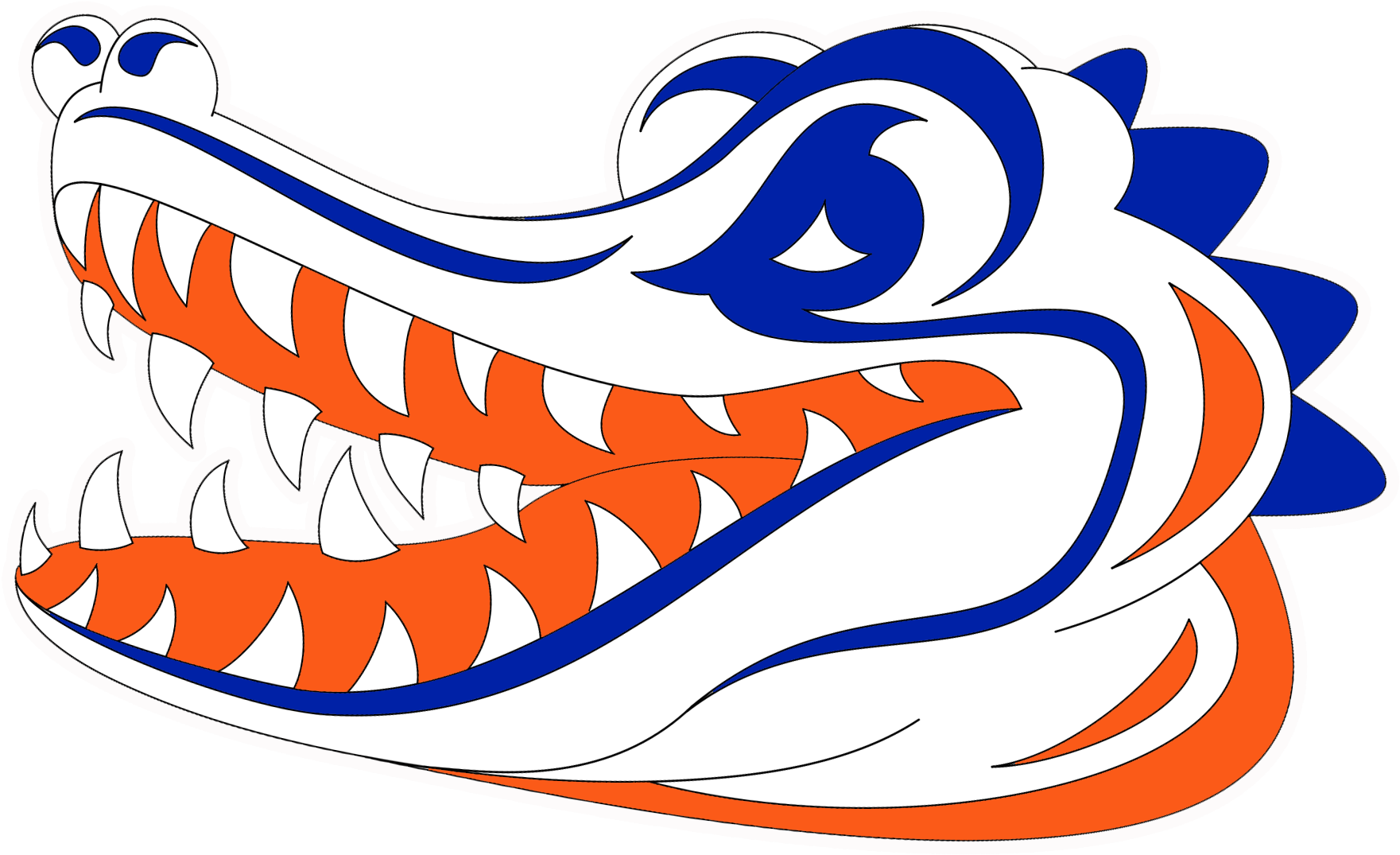 Toying With A New Fighting Gator Logo Like Png Oregon (1874x1380), Png Download