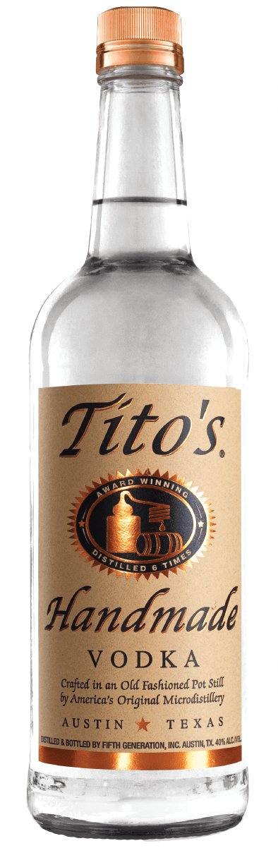 Tito's Handmade Vodka (394x1219), Png Download