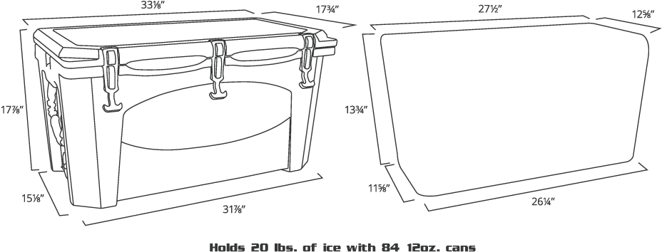 Https - //www - Grizzlycoolers - Wireframe - Grizzly 75 (1000x400), Png Download