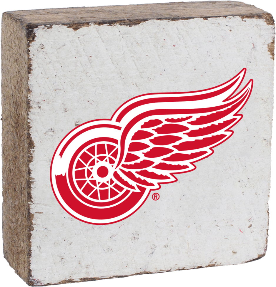 Detroit Red Wings Rustic Block - Detroit Red Wings Vector (1024x1024), Png Download