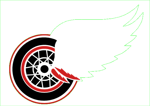 Image10-3 - Print: Detroit Red Wings 2011 Team Logo, 14x11in. (605x428), Png Download