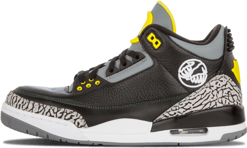 Logos On The Sides, And Duck Feet On The Back - Oregon Ducks Shoes (1000x600), Png Download