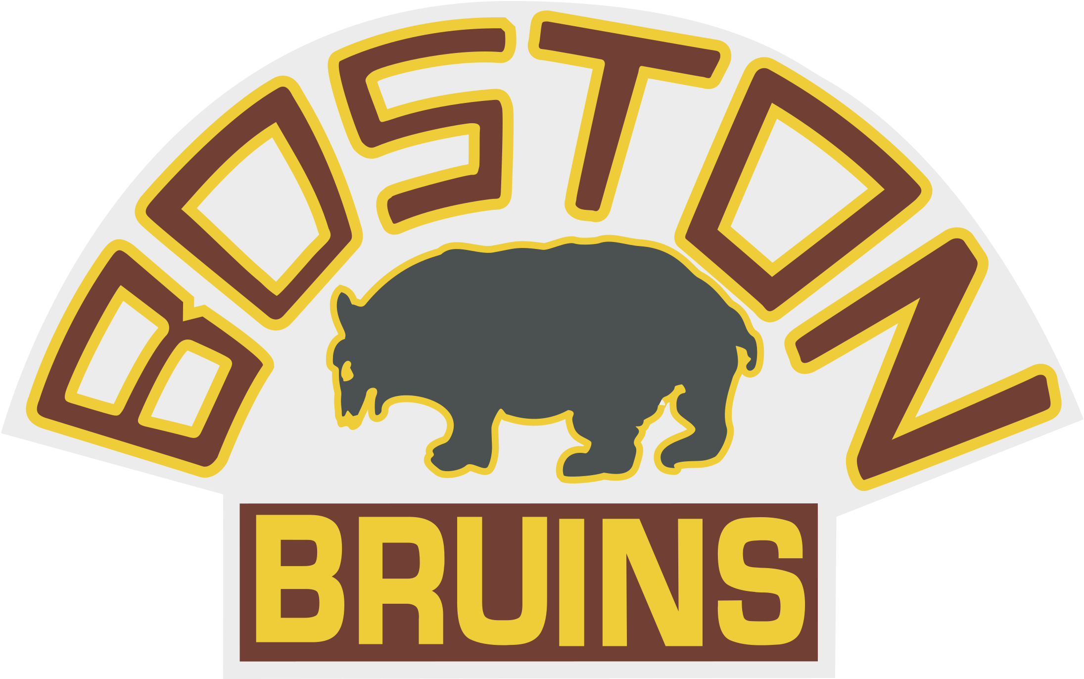 Boston Bruins Logo Png Transparent - Boston Bruins Old Logo (2400x2400), Png Download