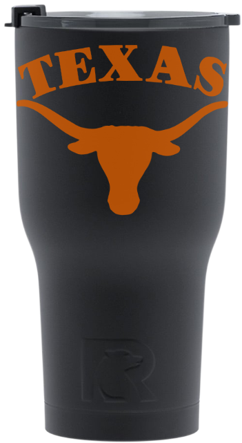 Black With Orange Tumbler - Flag: Ncaa Texas Longhorns 2-sided Flag (351x641), Png Download