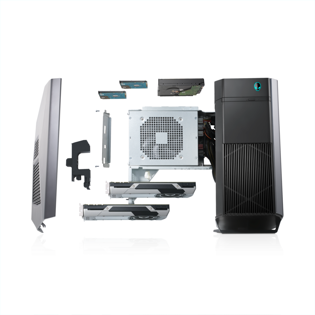 The Components Of Alienware Aurora Gaming Desktop - Alienware Aurora R5 - Core I5 6400 2.7 Ghz - 8 Gb Ram (1024x1024), Png Download