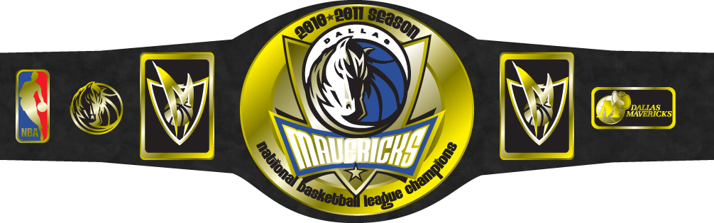 Mavericks 2010-2011 Championship Belt Designed By Psycho - Custom Anime Mouse Pad With Dallas Mavericks 1cool (1006x315), Png Download