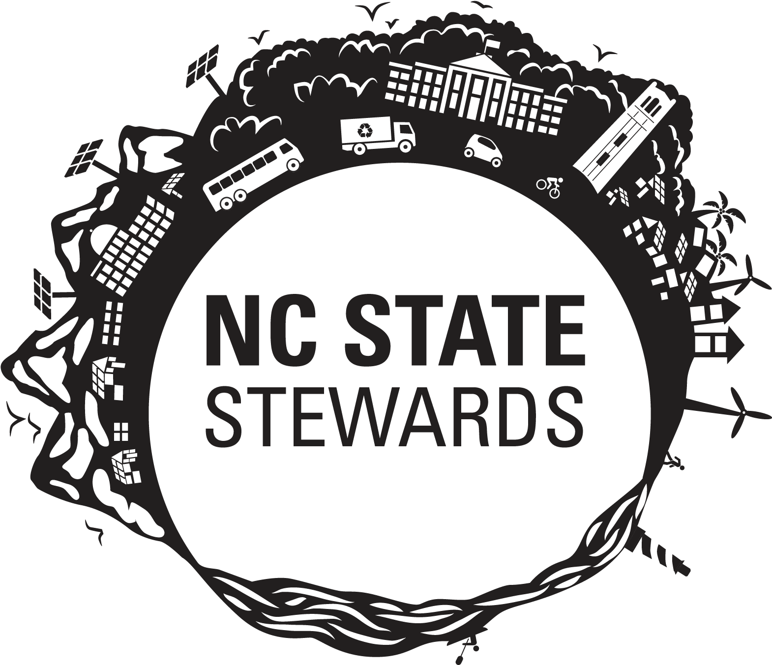 The Logo Can Now Be Found On Oﬃcial Nc State Stewards - Nc State Stewards (1667x1475), Png Download