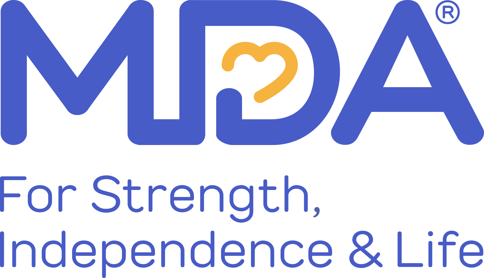 Bootstrap Svg Logo Jpg Black And White Download - Muscular Dystrophy Association (2000x1152), Png Download