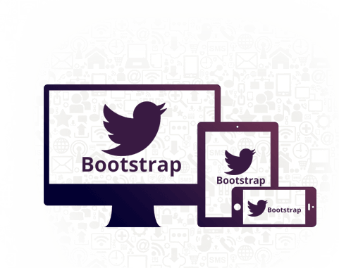Bootstrap Development Bootstrap Development - Html Css Bootstrap Logo (481x381), Png Download