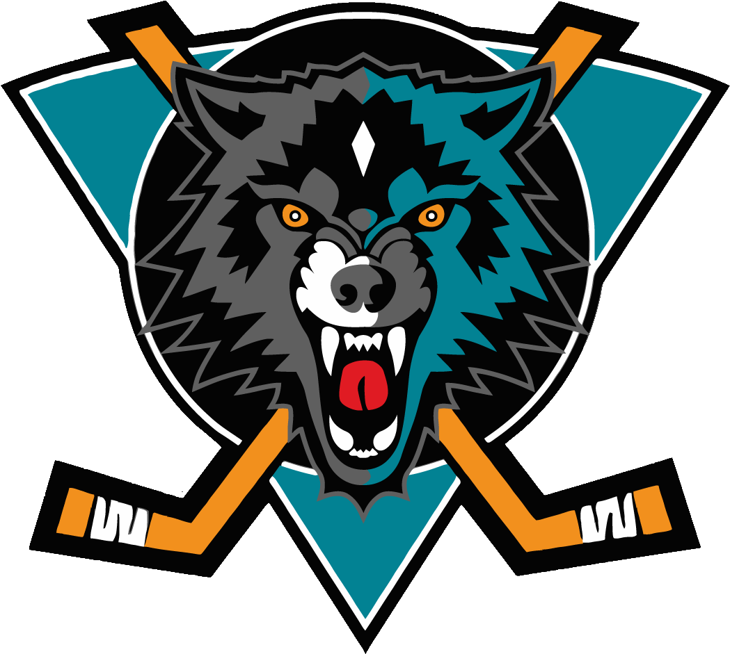 Ehl Wolves - Anaheim Mighty Ducks Logo (1052x950), Png Download