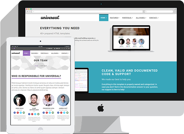 Free & Premium Bootstrap Templates - Free Bootstrap 4 Template (800x471), Png Download