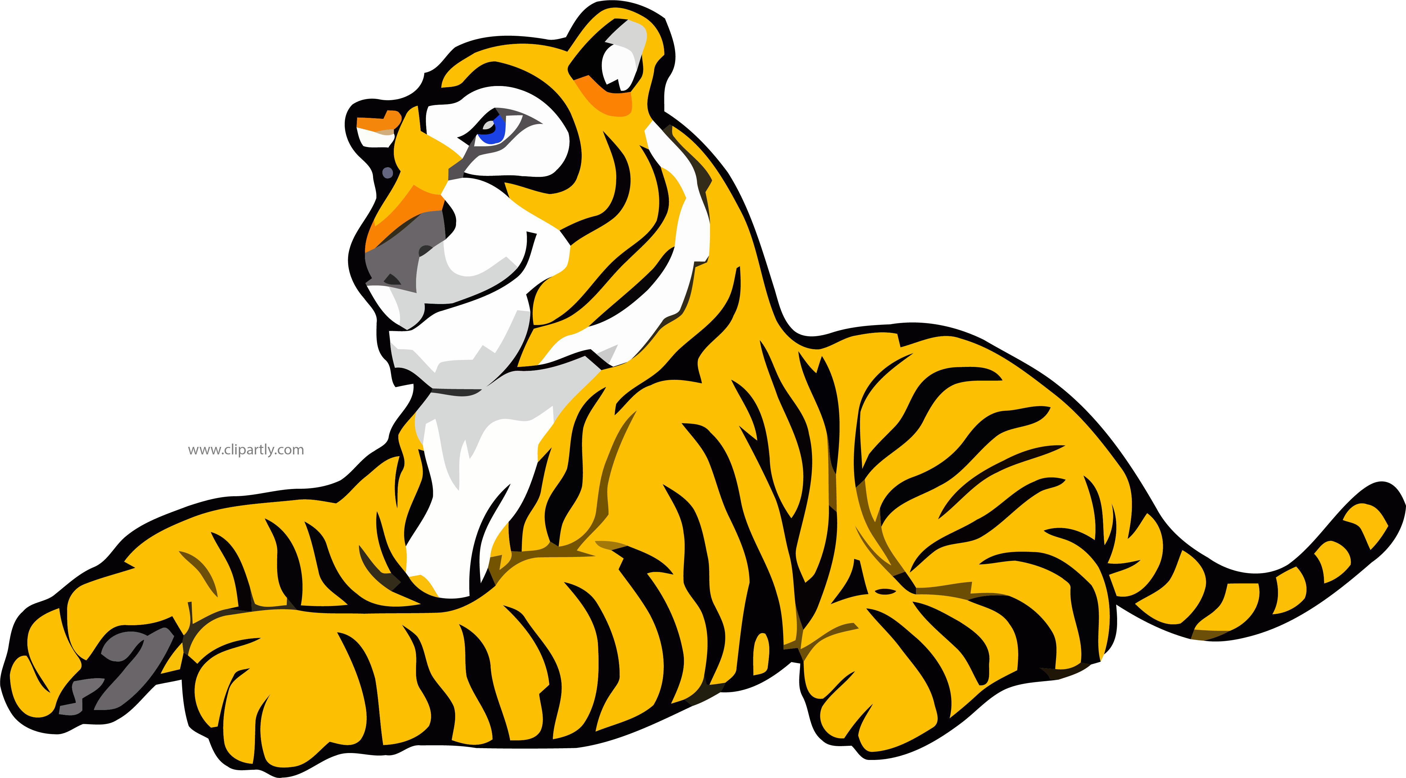 Tiiger Clipart Tiger Logo - Mother Tiger Clip Art (4677x2587), Png Download
