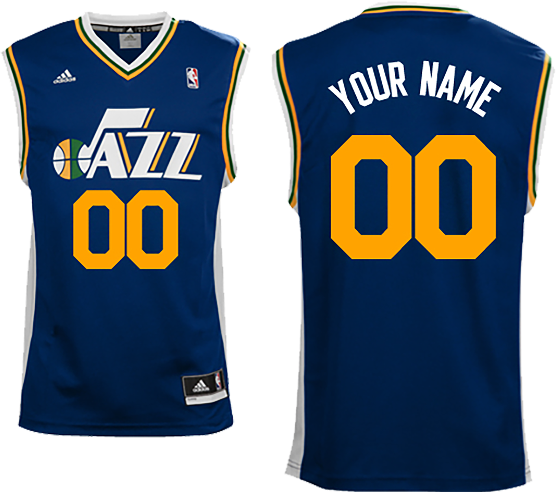 Adidas Utah Jazz Custom Replica Road Jersey - Wincraft Utah Jazz Nba Vertical House Banner Flag (2348x2000), Png Download