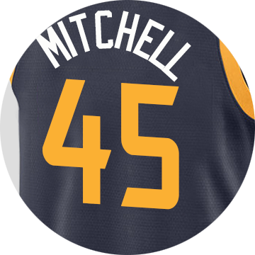 Utah Jazz Donovan Mitchell - Donovan Mitchell Jazz Jersey (360x360), Png Download