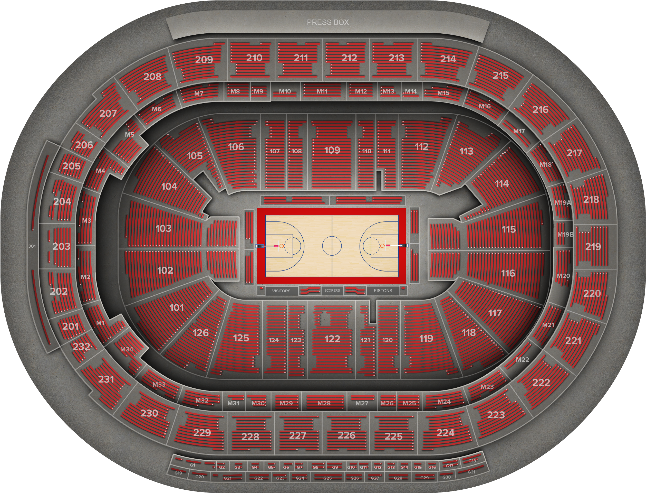 Little Caesars Arena (2560x1936), Png Download