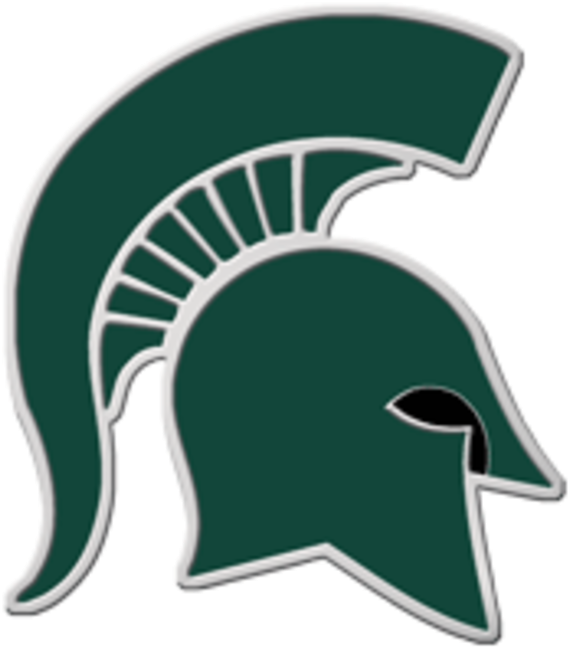 Michigan State Logo Png Png Black And White Download - Mountain Brook Spartans Logo (720x720), Png Download