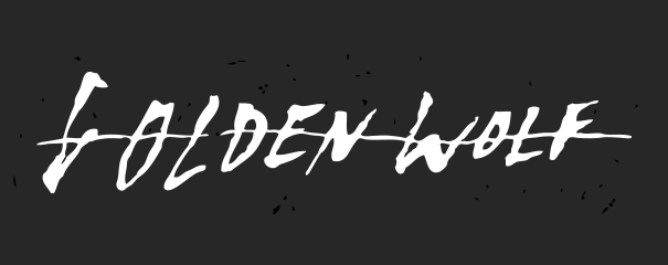 Golden Wolf - Golden Wolf Logo (605x240), Png Download