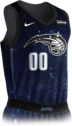 Personally, I Love The City Edition - Orlando Magic Uniforme Disney (500x539), Png Download