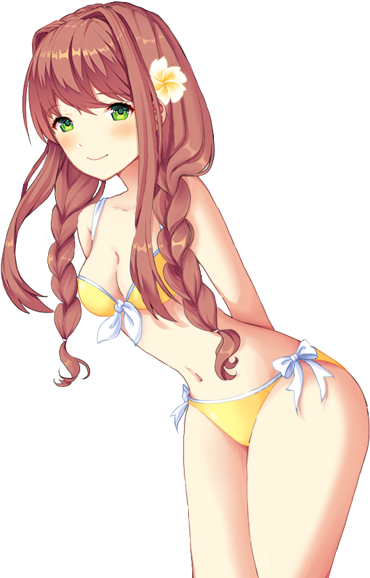21 Jan - Doki Doki Literature Club Beach (960x960), Png Download