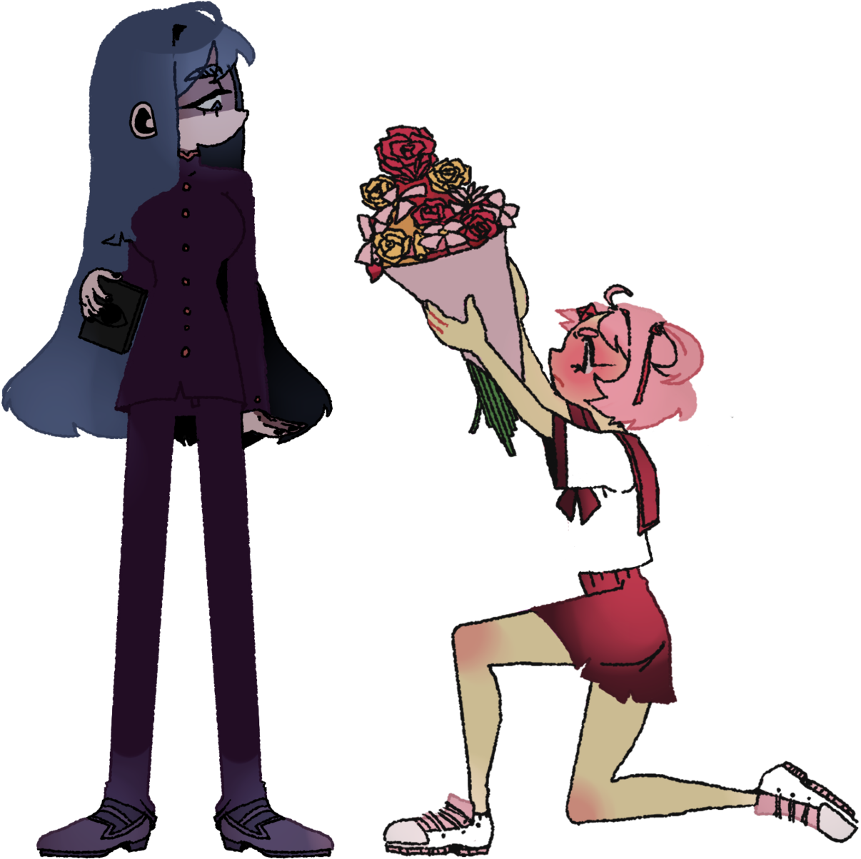 Doki Doki Literature Club Ddlc Ddlc Yuri Yuri Ddlc - Literature (1280x1257), Png Download