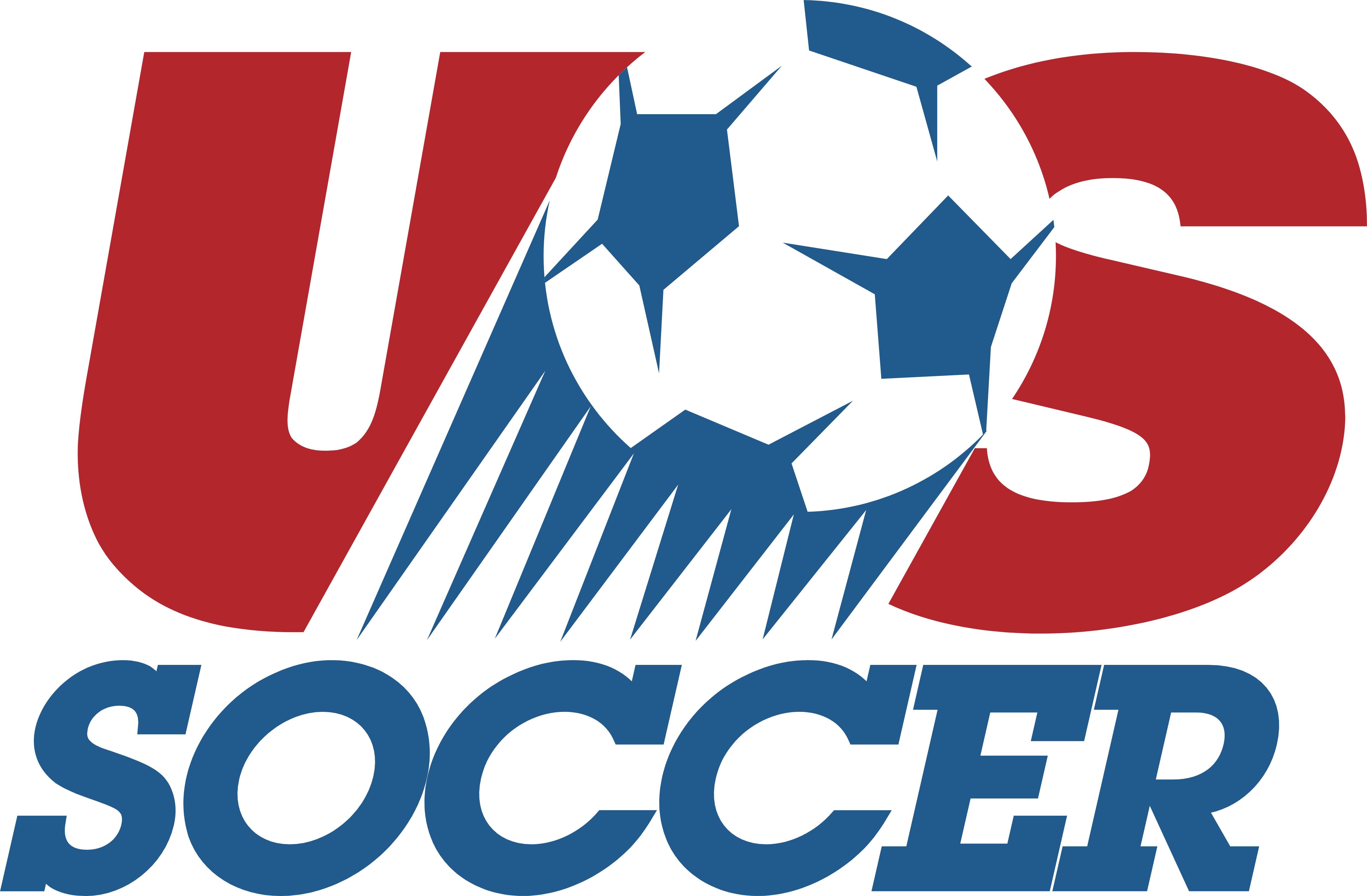 Usa Soccer Logo, Svg - Us Soccer Logo 1993 (5000x3280), Png Download