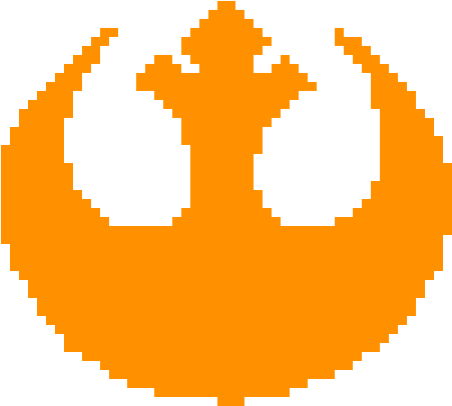 Rebel Alliance - Overwatch Logo Pixel Art (600x530), Png Download