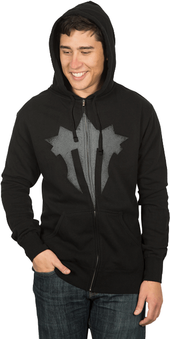 World Of Warcraft Iron Horde Logo Hooded Jacket - Jinx World Of Warcraft Iron Horde Logo Zip-up Hoodie (679x679), Png Download