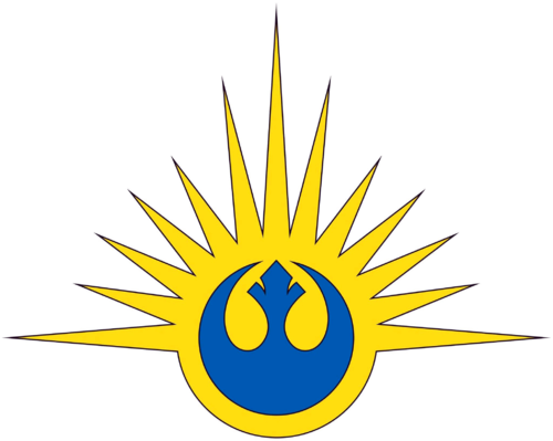 Enter Image Description Here - Star Wars New Republic Flag (500x399), Png Download