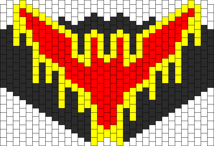 Batman Beyond Kandi Mask Bead Pattern - Batman Beyond Perler Hama (694x474), Png Download