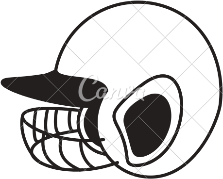 Baseball Helmet Drawing At Getdrawings - Baseball (550x550), Png Download