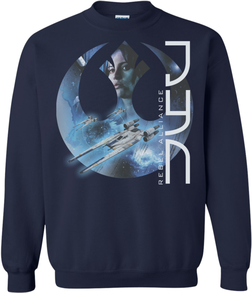 Rebel Alliance Jyn Star Wars Shop Gifts T Shirts Hoodies - Star Wars - Rebel Alliance Jyn T-shirt - Hoodie - Ladie (1024x1024), Png Download