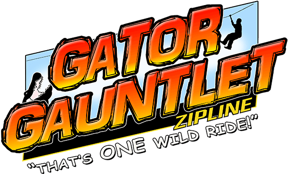 Gator Gauntlet Zipline - Gatorland (600x400), Png Download