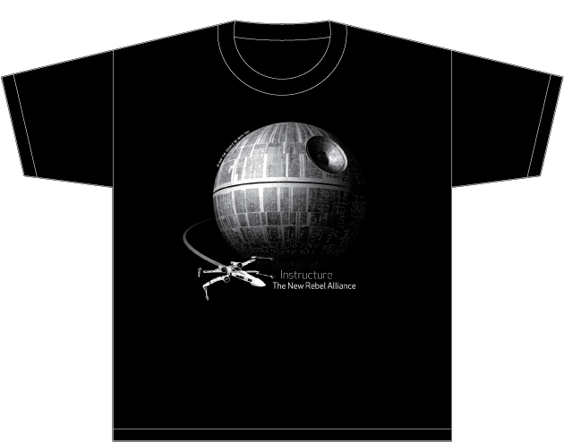 Canvas T Shirt Rebel Alliance - Ce Nest Pas Une Lune T-shirt (715x720), Png Download