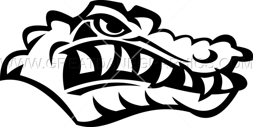 Gator Svg Black And White - Alligator Head Svg (825x415), Png Download