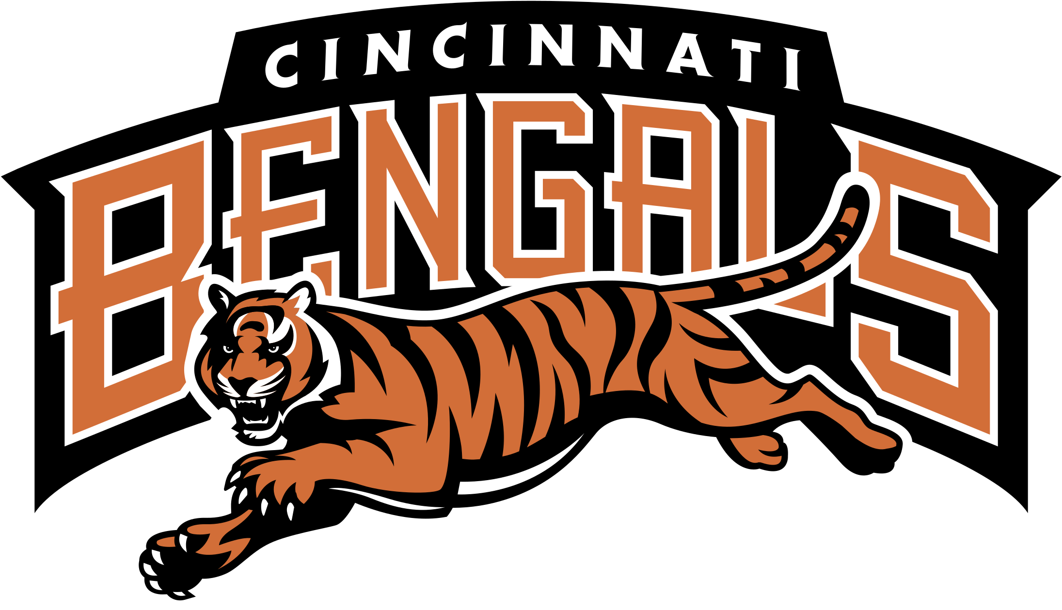 Cinncinati Bengals Logo Png Transparent - Cincinnati Bengals Schedule 2018 (2400x2400), Png Download