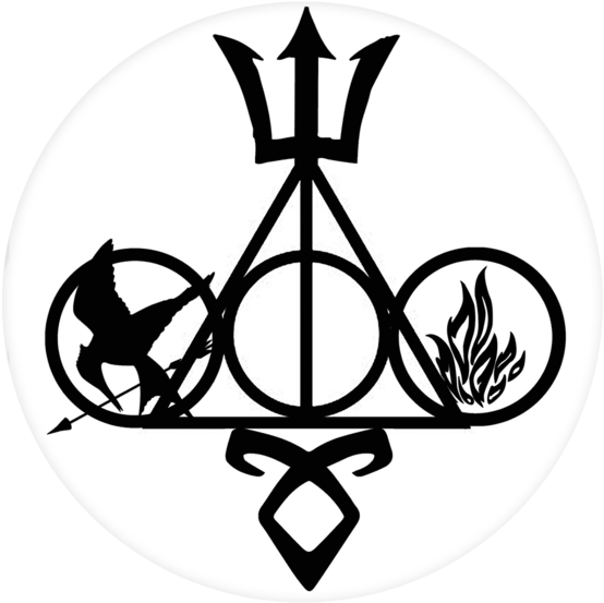 Harry Potter Pop Grip - Hunger Games Divergent Harry Potter Maze Runner (580x580), Png Download