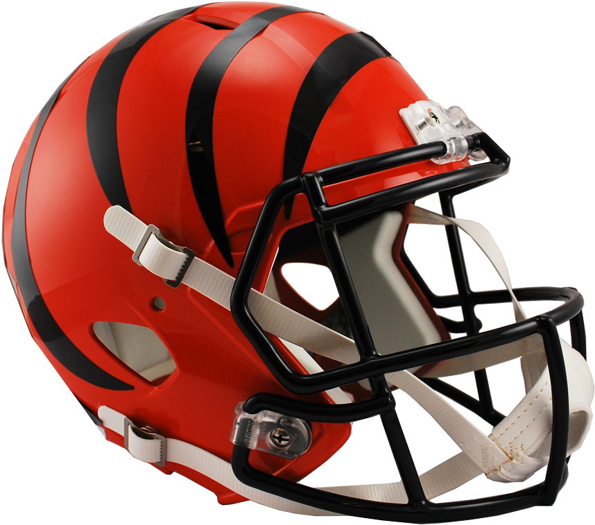 Cincinnati Bengals Speed Replica Helmet (475x430), Png Download