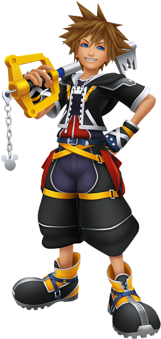 Kingdom Hearts 2 Sora Png Image Library Download - Sora Kingdom Hearts 2 Shoes (385x732), Png Download