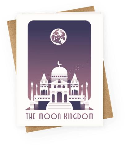 The Moon Kingdom Greeting Card - Greeting Card (484x484), Png Download