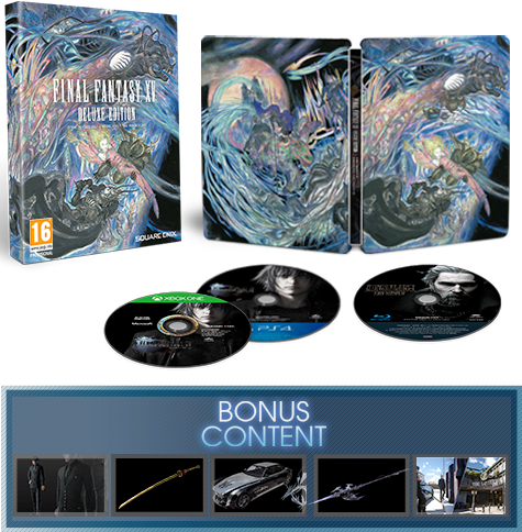Final Fantasy 15 Deluxe Edition - Final Fantasy Deluxe Xbox One (475x484), Png Download