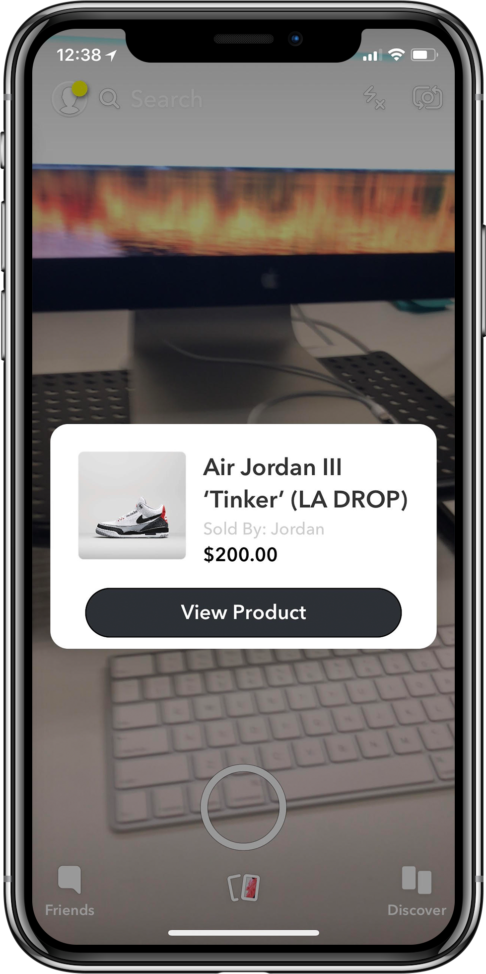 Ds Nike Iphonex Mock - Air Jordan Snapchat Release (1121x2114), Png Download