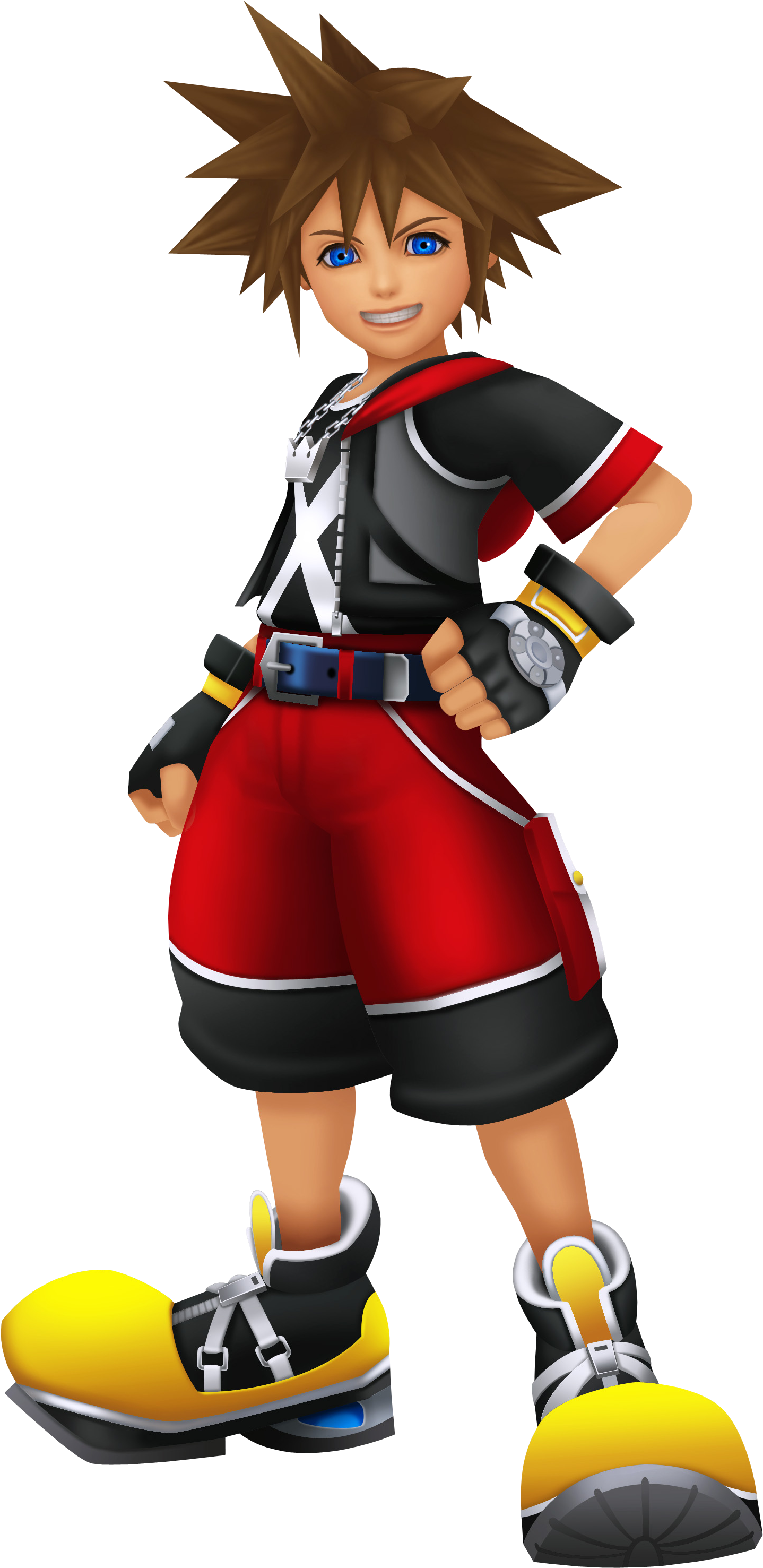 Sora Promotional Image - Kingdom Hearts 3d: Dream Drop Distance - Nintendo 3ds (247x497), Png Download