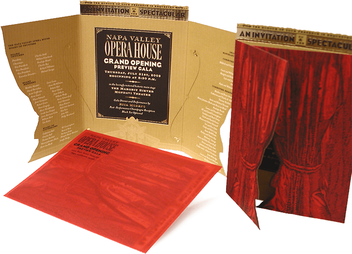 Napa Valley Opera House Grand Opening Celebration Invitation - Book Cover (1354x1000), Png Download