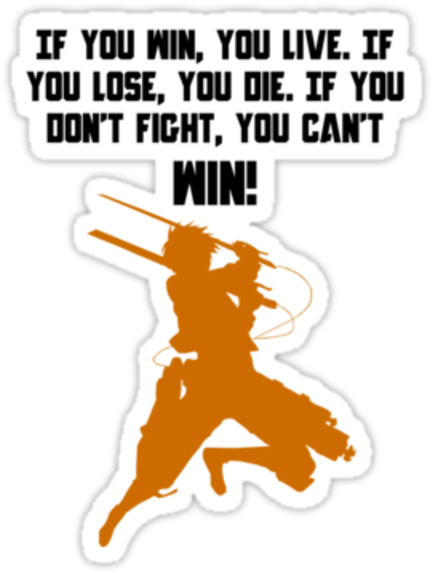 Eren's Words Of Wisdom - Words Of Wisdom Attack On Titan (600x576), Png Download