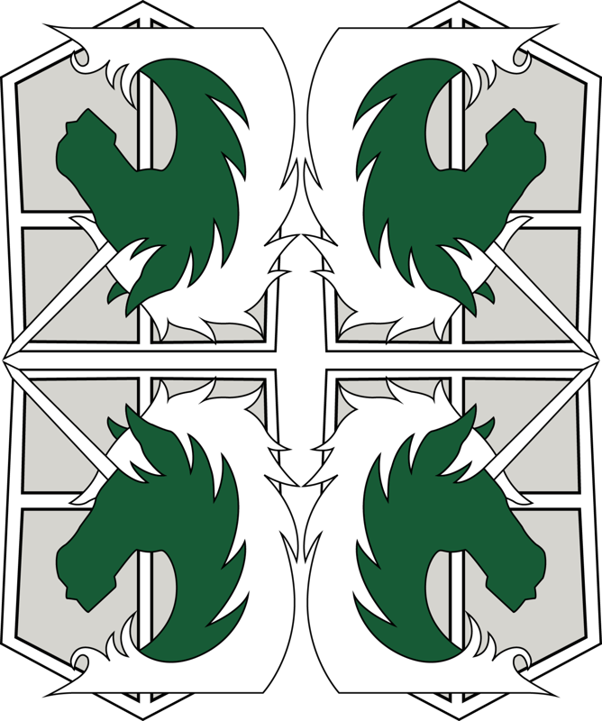 Attack On Titan Military Police Large Patch (668x800), Png Download